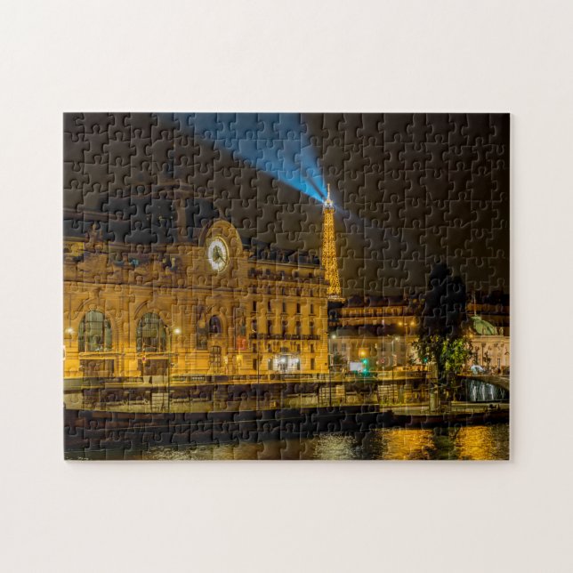 Musée d'Orsay in Paris at night Jigsaw Puzzle (Horizontal)