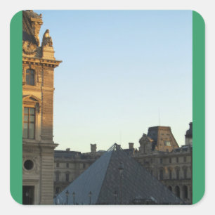Musee du Louvre Square Sticker