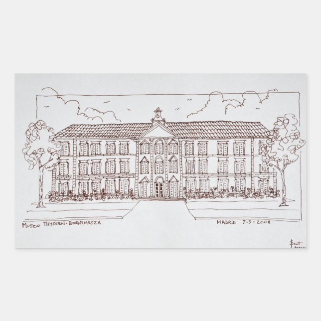 Museo Thyssen-Bornemisza | Madrid, Spain Sticker (Front)