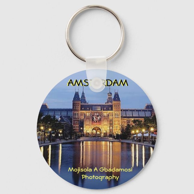 museum2, AMSTERDAM, Mojisola A Gbadamosi Photog... Keychain (Front)