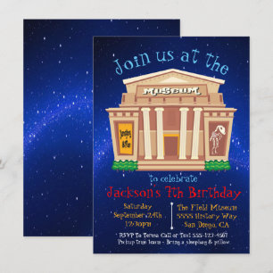 Museum Birthday Party Invitation