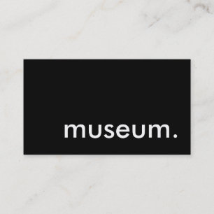 museum. business card
