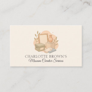 Museum Curator Art History Cultural Heritage Business Card