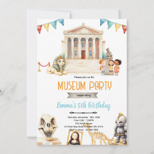 Museum day party Invitation