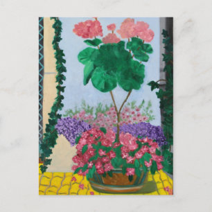 MUSEUM ISLAND BERLIN FLOWERS POSTCARD