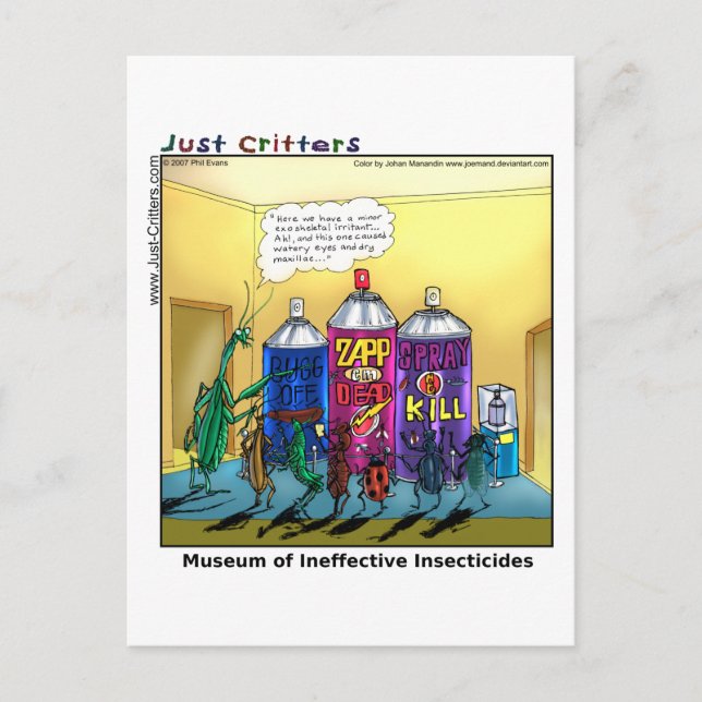 Museum of Ineffective Insecticides Postcard (Front)