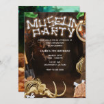 MUSEUM PARTY Dinosaur Bones Mystery Cave Birthday Invitation<br><div class="desc">customize for any event</div>