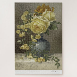 Museum Vintage Floral Still Life Art Jigsaw Puzzle