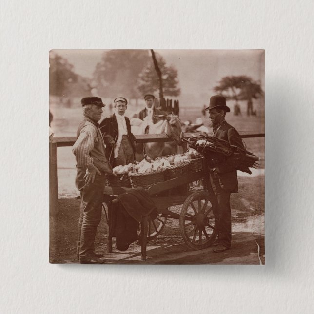 Mush Faker and Ginger Beer Maker, from 'Street Lif 2 Inch Square Button (Front)