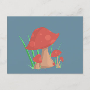 Mushie Garden Blank Postcard