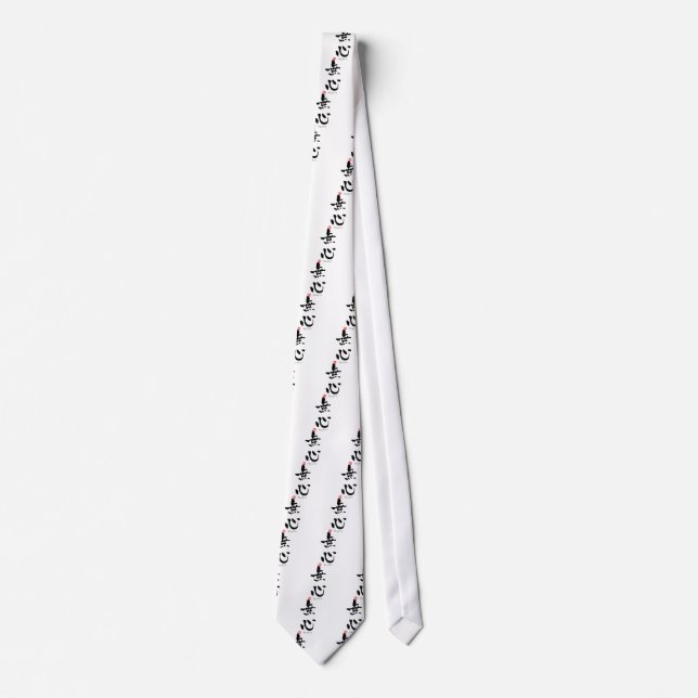 Mushin' KANJI (Budo terms) Tie (Front)