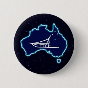Mushing Down Under 2 Inch Round Button