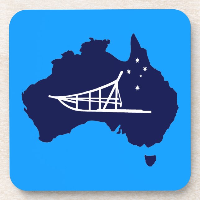 Mushing Down Under Coaster (Front)