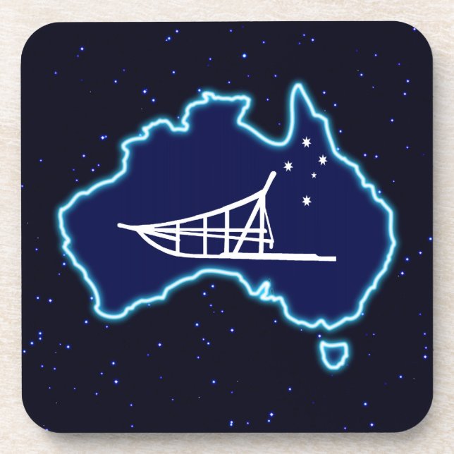 Mushing Down Under Coaster (Front)