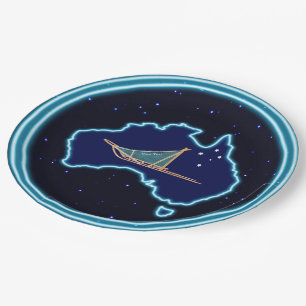 Mushing Down Under Paper Plate
