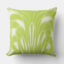 Mushroom Abstract - Art Deco - Lime