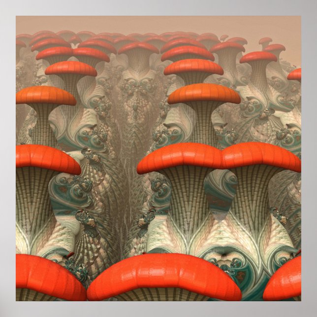 Mushroom Alien Planet Poster (Front)