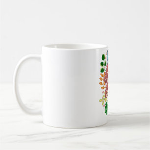 Mushroom and Floral Coffee Mug