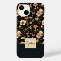 Mushroom and Flowers Fall pattern