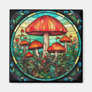 Mushroom Art Magnet