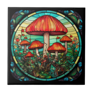 Mushroom Art Tile