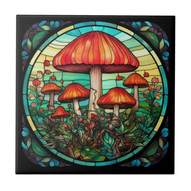 Mushroom Art Tile (Front)