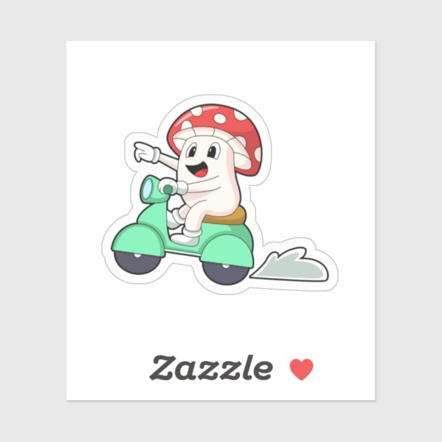 Mushroom as Biker with Scooter.PNG (Sheet)