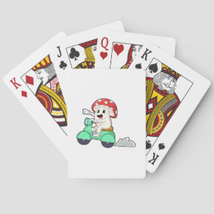 Mushroom as Biker with Scooter.PNG Playing Cards