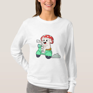Mushroom as Biker with Scooter.PNG T-Shirt
