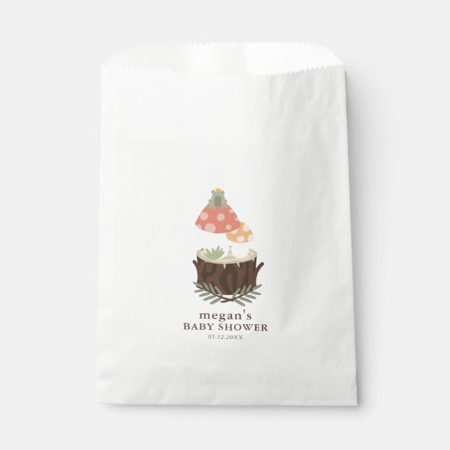 Mushroom Baby Shower Favour Bags (Front)
