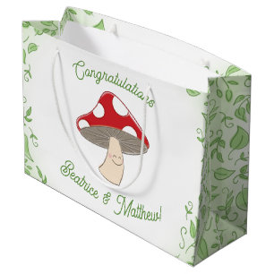 Mushroom Baby Shower Large Gift Bag