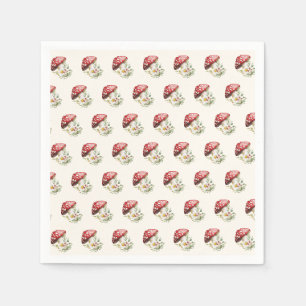 Mushroom Baby Shower Napkin