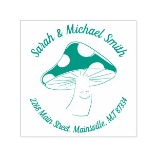 Mushroom Baby Shower Self-inking Stamp