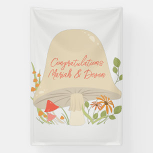Mushroom Baby Shower Woodland Banner