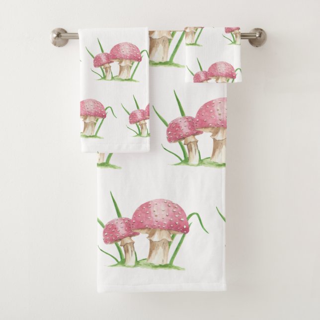 Mushroom Bath Towel Set (Insitu)