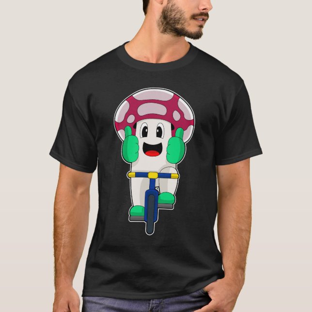 Mushroom Bicycle T-Shirt (Front)