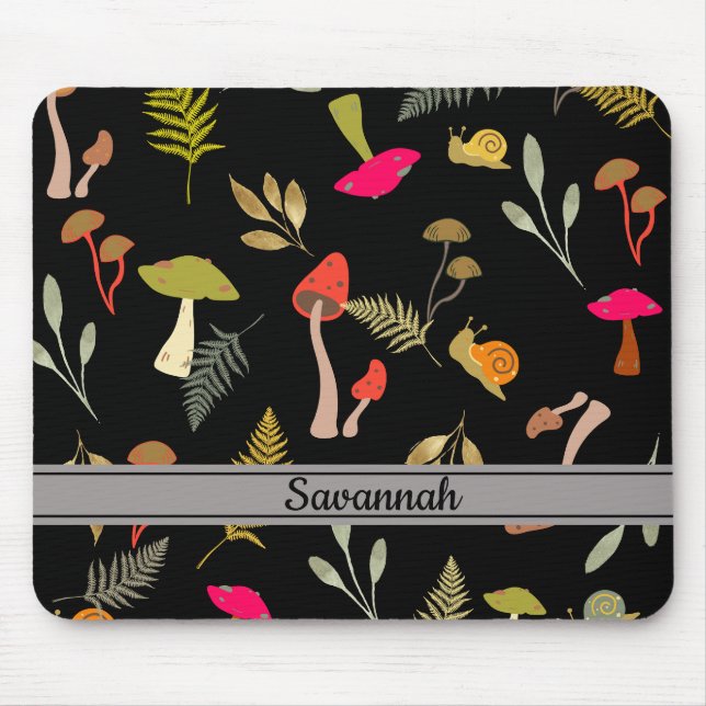 Mushroom Botanical Mousepad (Front)