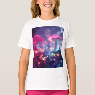 Mushroom Bungalow Neon & Space Easter Bunny neon T T-Shirt