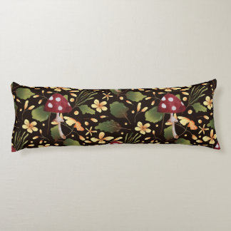 Mushroom Buttercup Body Pillow