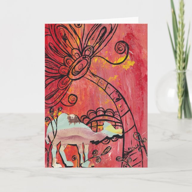 Mushroom Camel Greeting Card (Front)