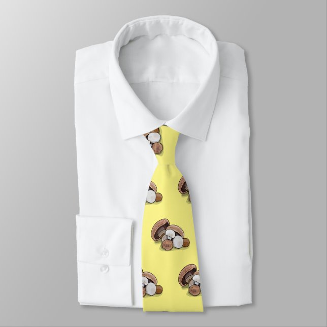 Mushroom cartoon illustration  tie (Tied)