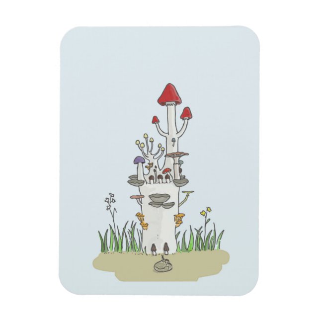 Mushroom castle magnet (Vertical)