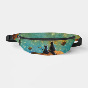 Mushroom Cats  Fanny Pack