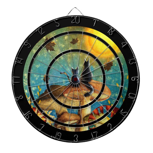 Mushroom Cats Regulation Dartboard (Front)