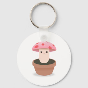 Mushroom Character Keychain
