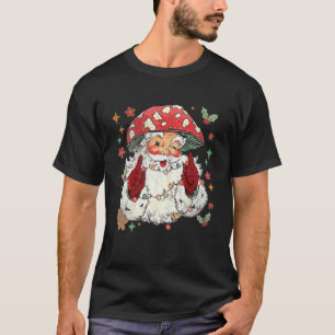 Mushroom Christmas Mushroom  Mushroom Santa Claus T-Shirt