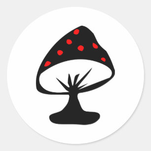 Mushroom Classic Round Sticker
