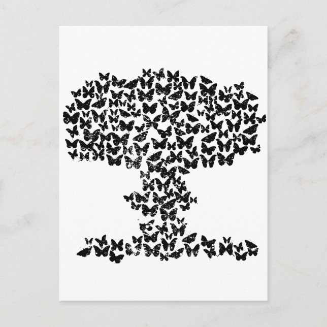 Mushroom Cloud of Butterflies Postcard (Front)