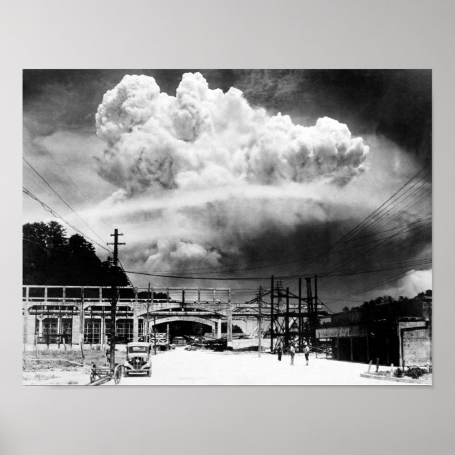 Mushroom Cloud Over Nagasaki From Koyagi-jima  Poster (Front)