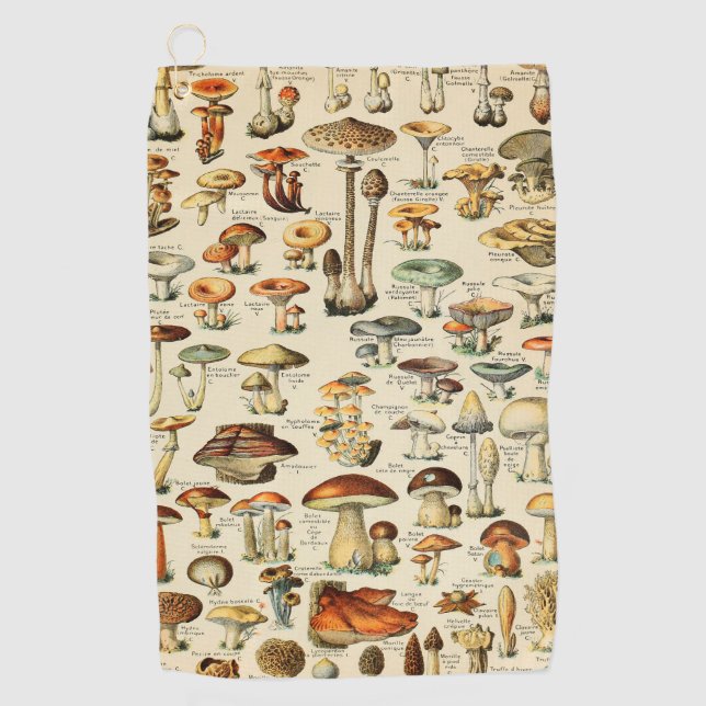 Mushroom Collection  Golf Towel (Front)